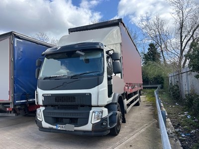 Lot 5 - 2018 (68 Plate) Volvo FE 250 Rigid Curtainside Euro 6