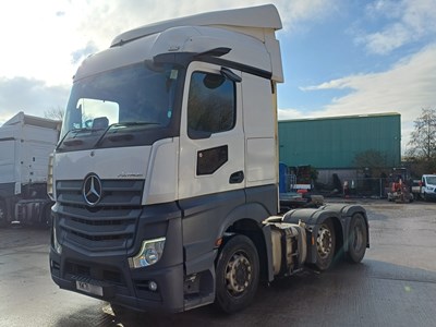 Lot 9 - 2022 (71 Plate) Mercedes Actros 2545 6x2 Artic Tractor Unit Euro 6