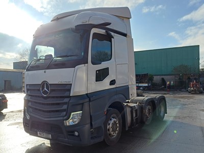 Lot 10 - 2022 (71 Plate) Mercedes Actros 2545 6x2 Artic Tractor Unit Euro 6