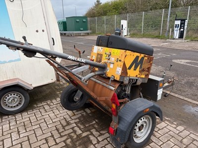 Lot 58 - Terex / Mecalac Single Drum Road Roller With Trailer
