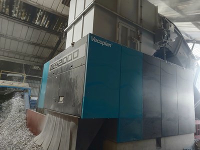 Lot 76 - 2023 Vecoplan VAZ2000 Single Shaft Shredder, WME Infloor Conveyor And Helios Fire System