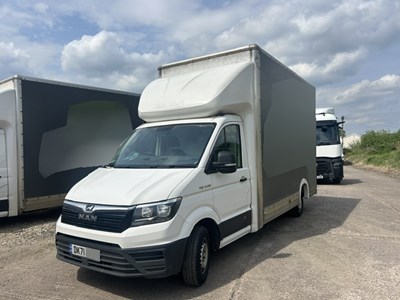 Lot 14 - 2021 (71 Plate) MAN TGE 3.140 Chassis Cab With Box Body Euro 6