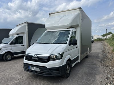 Lot 15 - 2021 (71 Plate) MAN TGE 3.140 Chassis Cab With Box Body Euro 6