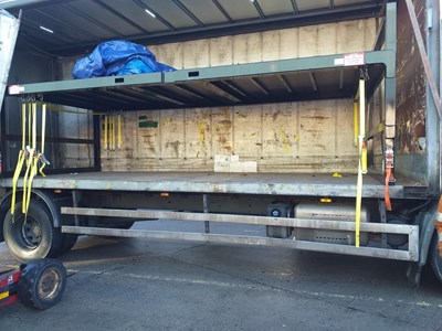 Lot 38 - 2020 Don-Bur Double Shelved Trailer Rachet Racking