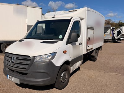Lot 7 - 2019 Mercedes Sprinter 314 CDI Fridge Box Van Euro 6