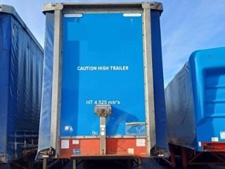 Lot 60 - 2012 Montracon Tri-Axle Curtainsider Straight Frame Trailer