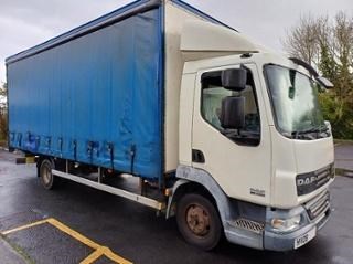 Lot 71 - 2008 DAF LF45.140 Curtain-Sided with Anteo Tuck Under Tail Lift Lorry Euro 4